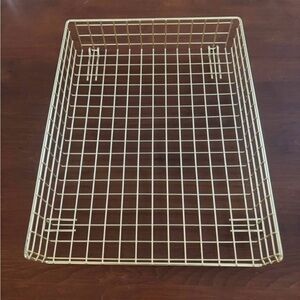 Gold Wire Storage Basket